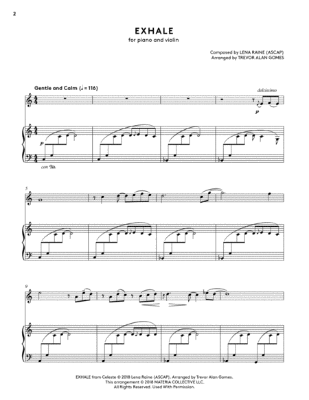 Exhale Celeste Piano Collections Page 2