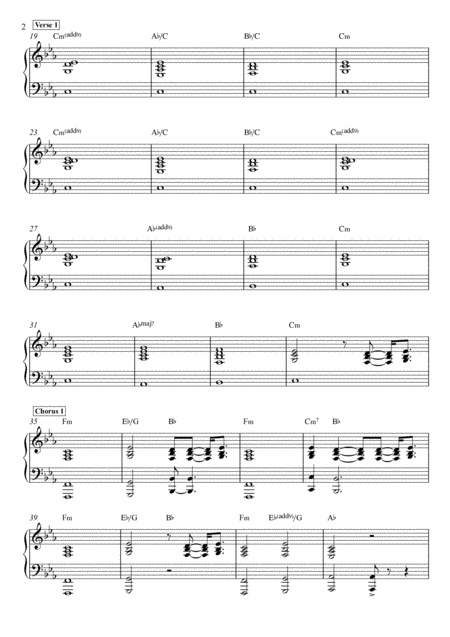 Eye Of The Tiger Keyboards Transcription Page 2