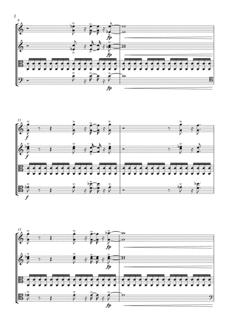 Eye Of The Tiger String Quartet Page 2