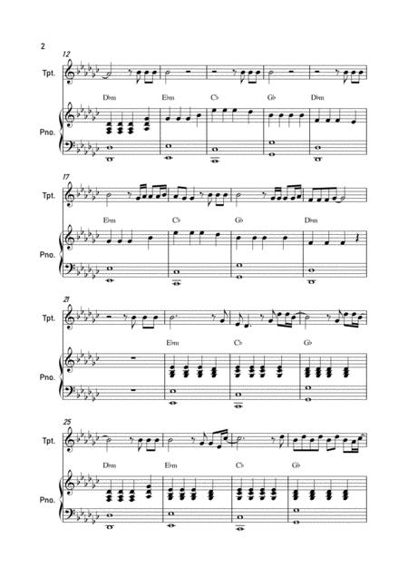 Faded By Alan Walker Trumpet And Piano Page 2