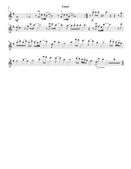 Faded String Quartet Page 2