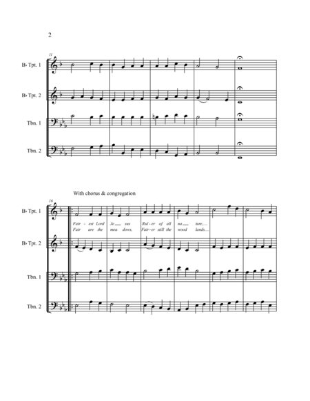 Fairest Lord Jesus Score And Parts Page 2