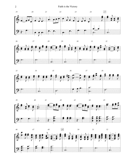 Faith Is The Victory For 3 Octave Handbell Choir Page 2