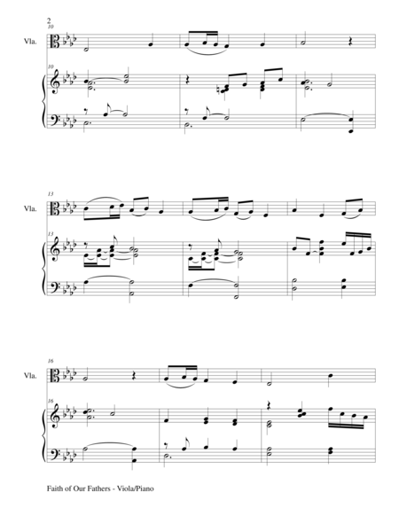 Faith Of Our Fathers Duet Viola And Piano Score And Parts Page 2