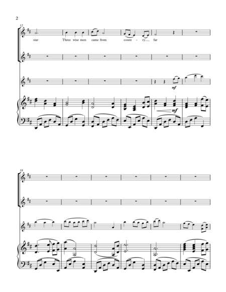 Faithful Noel Sa Choir Violin Piano Page 2