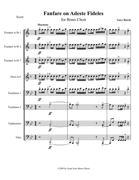 Fanfare On Adeste Fideles Page 2