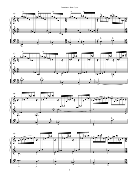 Fantasia For Solo Organ 2001 Page 2