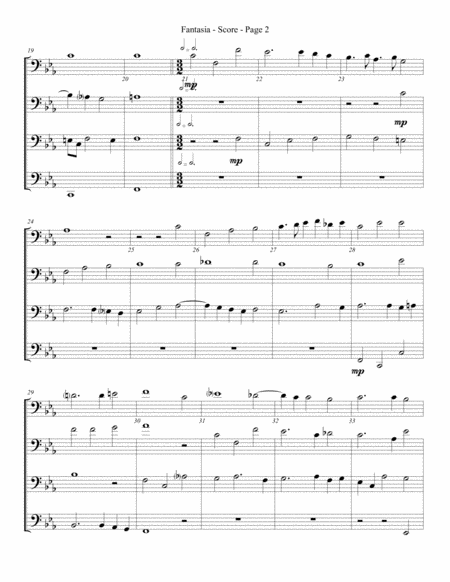 Fantasia For Trombone Or Low Brass Quartet Page 2