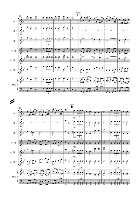 Fantasia From The Nutcracker Suite March For Flute Quartet Page 2