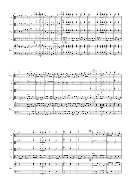 Fantasia From The Nutcracker Suite March For Viola Quartet Page 2