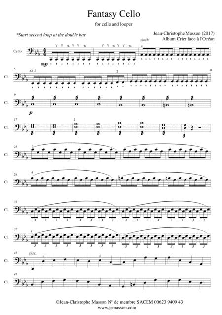 Fantasy Cello For Cello And Looper Page 2