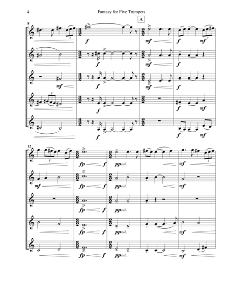 Fantasy For Five Trumpets Page 2