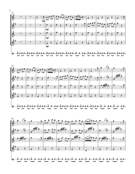 Farandole From L Arlesienne For Sax Quartet Page 2