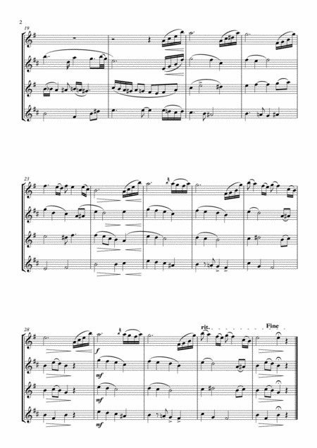 Farewell Ballad Saxophone Quartet Page 2