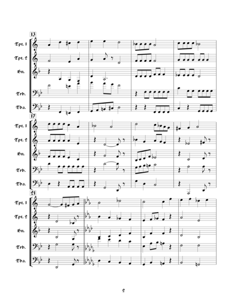 Farewell Dear Love From Shakespearean Music For Brass Quintet Page 2