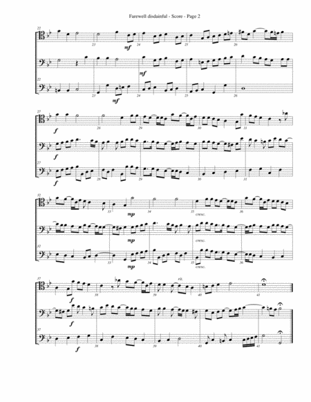 Farewell Disdainful For Trombone Or Low Brass Trio Page 2