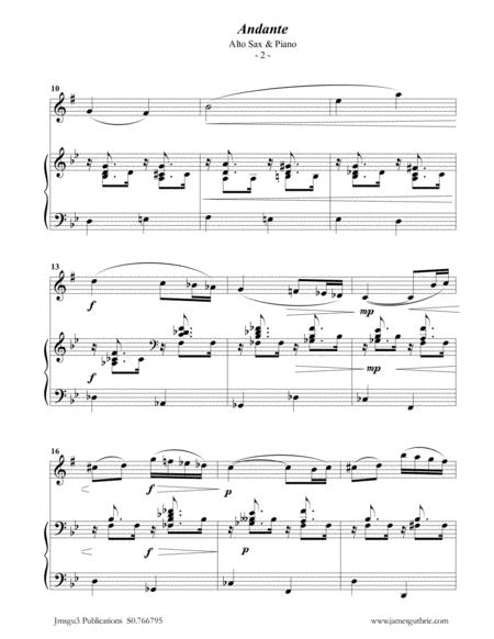 Faur Andante Op 75 For Alto Sax Piano Page 2