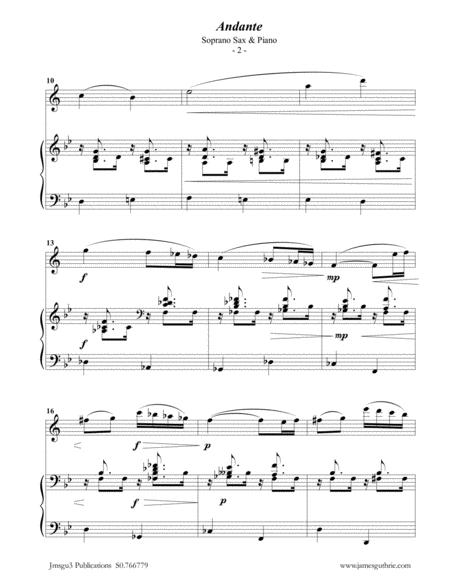 Faur Andante Op 75 For Soprano Sax Piano Page 2