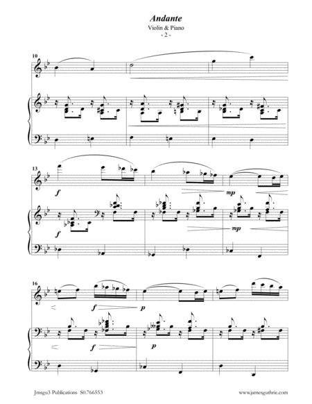 Faur Andante Op 75 For Violin Piano Page 2
