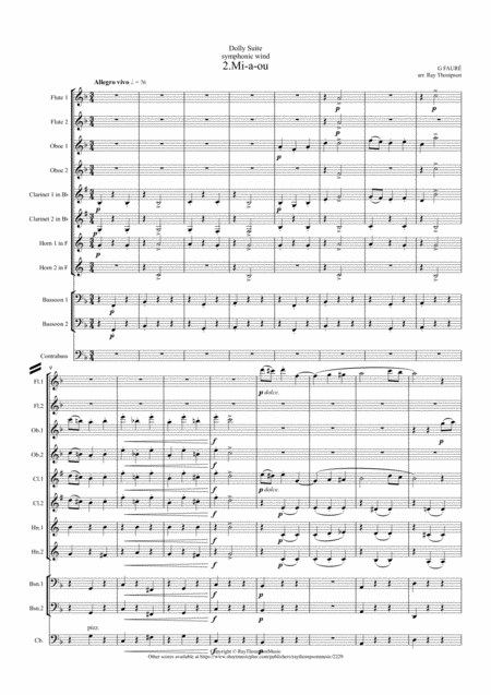 Faur Dolly Suite Op 56 No 2 Mi A Ou Symphonic Wind Page 2