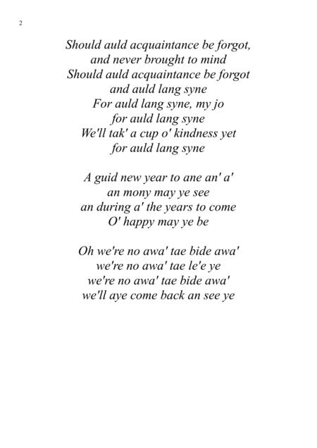 Favourite Tunes For New Years Eve Hogmanay Page 2
