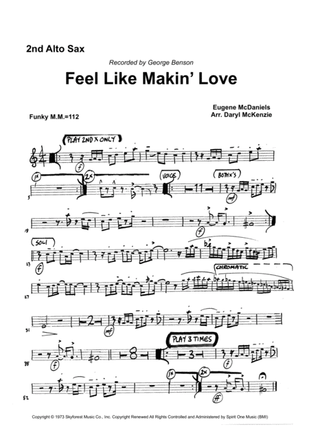 Feel Like Makin Love Big Band Vocal Key Of Eb Page 2