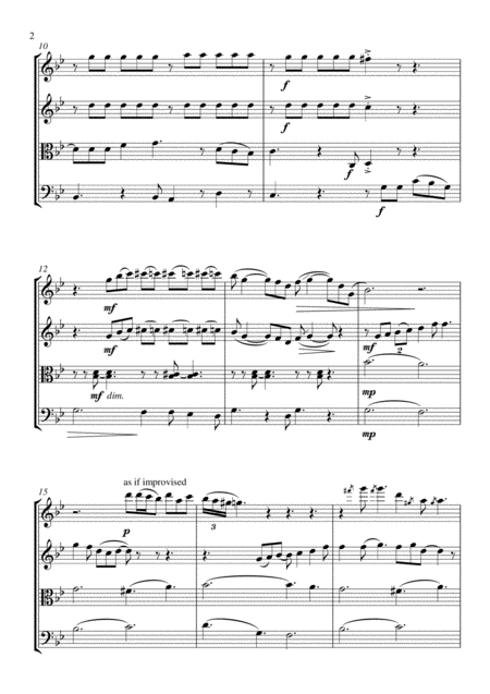 Feeling Good String Quartet Score And Parts Page 2