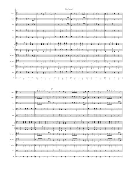 Feliz Navidad For String Orchestra Piano And Mariachi Ensemble Page 2