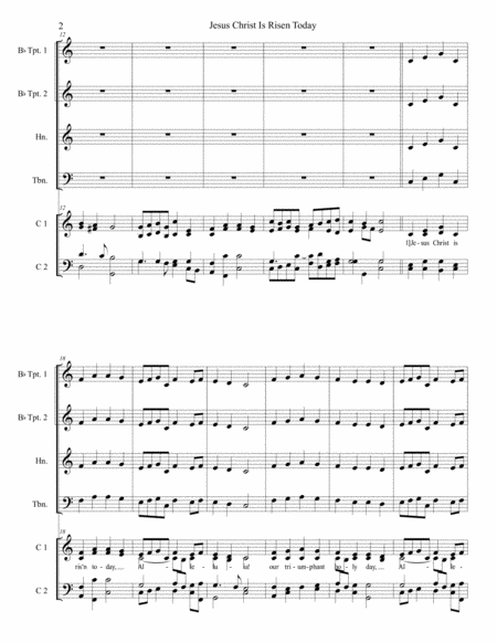 Festival Hymn Setting Easter 2016 Christ The Lord Is Risen Today Page 2