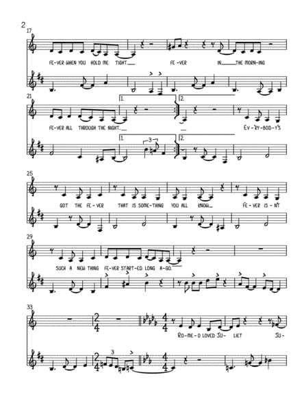 Fever For Voice And Bass Clarinet Page 2