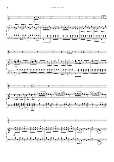 Figaros Cavatina Largo Al Factotum For Clarinet And Piano Page 2