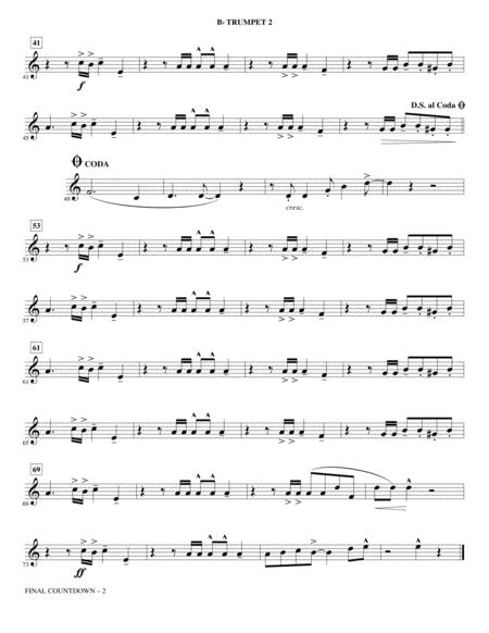 Final Countdown Arr Kirby Shaw Bb Trumpet 2 Page 2