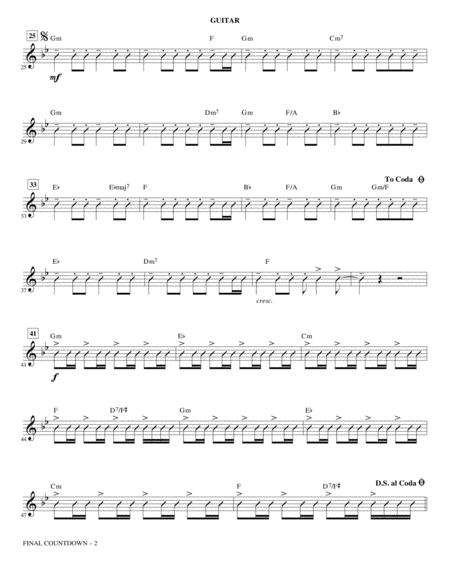 Final Countdown Arr Kirby Shaw Guitar Page 2