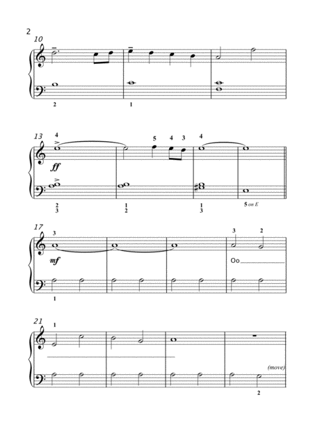 Final Countdown Easy Piano Page 2