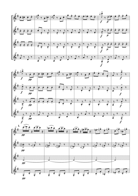 Finale From Dance Of The Hours For Clarinet Quartet Page 2