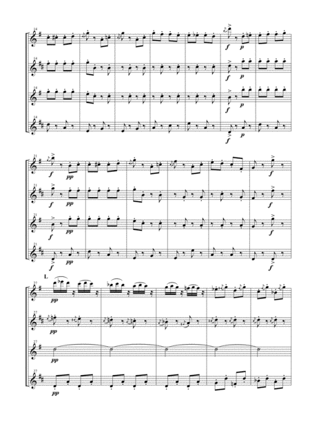 Finale From Dance Of The Hours For Saxophone Quartet Page 2