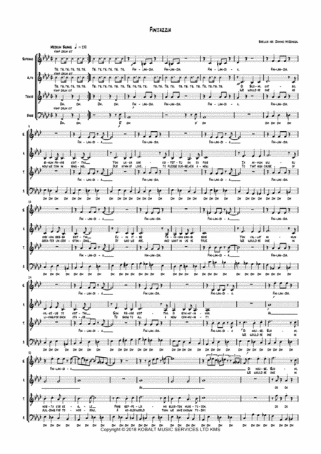 Finjazzia Finlandia Jazz Style Satb Page 2