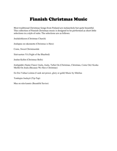 Finnish Christmas Music For Band Page 2