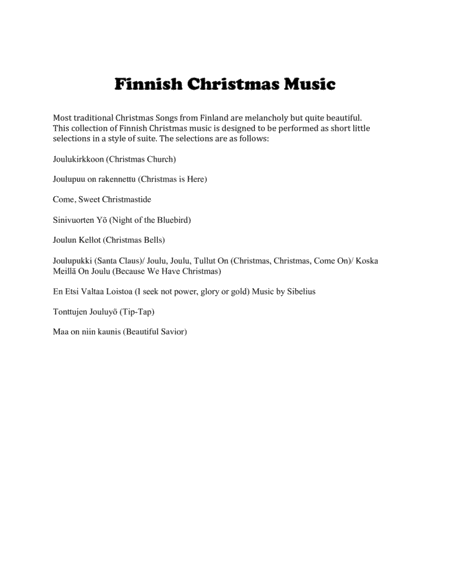 Finnish Christmas Music For Brass Quintet Page 2