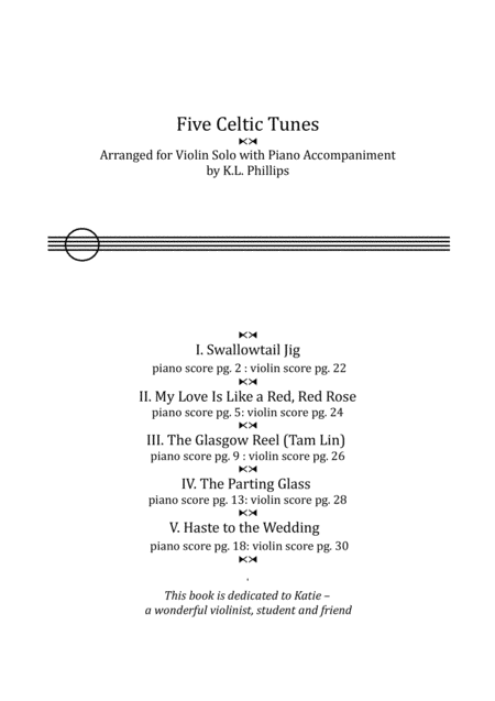 Five Celtic Tunes For Violin With Piano Accompaniment Page 2