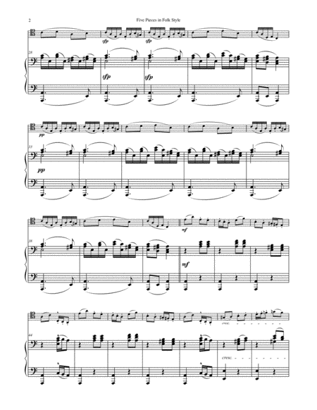 Five Pieces In Folk Style Opus 102 For Trombone Piano Page 2