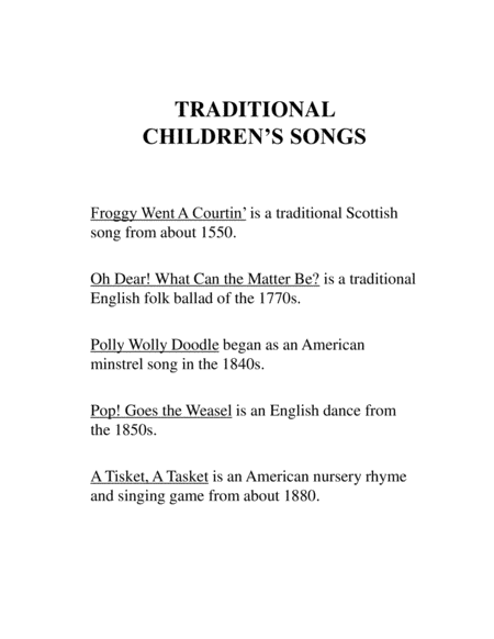 Five Traditional Childrens Songs For Recorder Trio Page 2