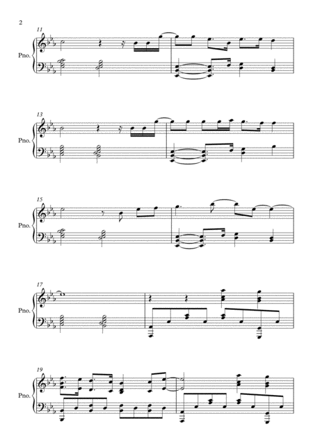 Fix You By Coldplay Piano Page 2