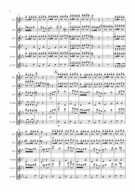 Flamenco Fantastico For Flute Quartet Page 2