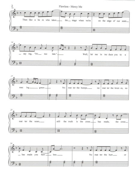 Flawless By Mercyme Easy Piano Page 2