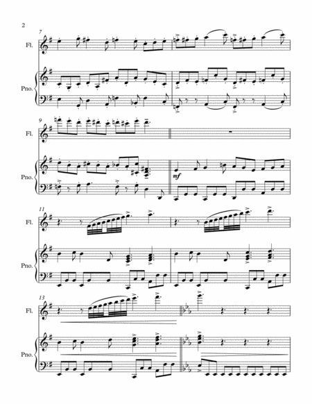 Flight Of The Dragonfly For Flute And Piano Page 2