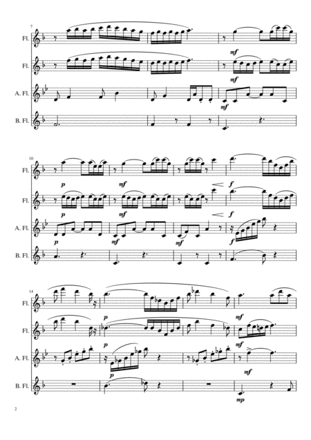 Flower Duet Flute Choir Quartet Page 2