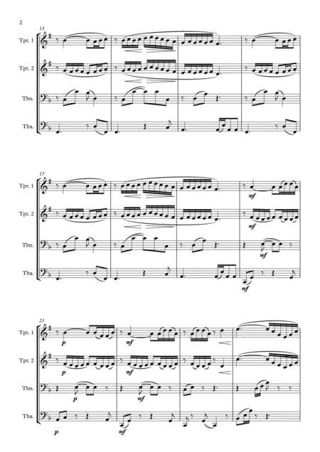 Flower Duet From Lake For Brass Quartet Page 2