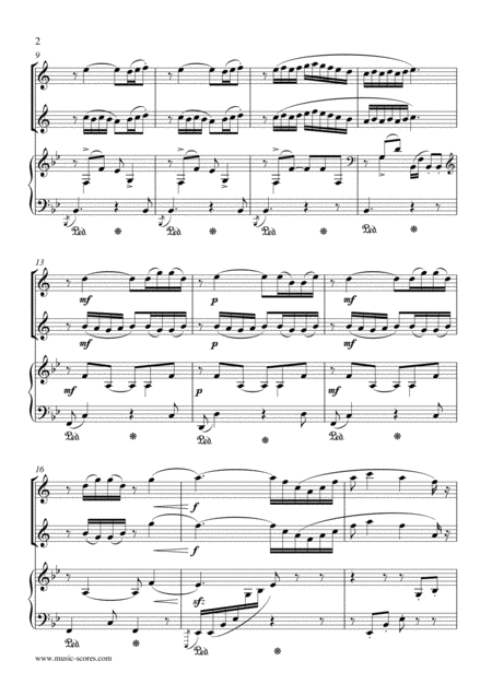 Flower Duet From Lakme 2 Trumpets And Piano Page 2