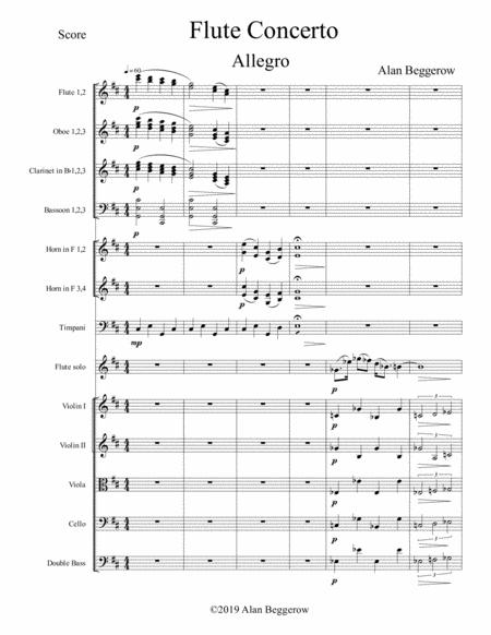 Flute Concerto Score Only Page 2